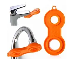 Kraan Reparatie Tool – Universele Perlator Sleutel M20 M22 M24 M28 – Bubbler Spanner – Kunststof Tap Sleutel – Oranje