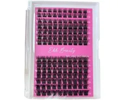 EHH BEAUTY - Diy lashes Glam - Extensions - Stukjes wimpers - 196 stuks - Wimper set