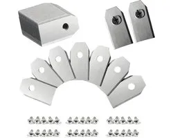 30 lames de rechange avec 30 vis, compatibles avec Segway Navimow i105e i108e série H, lames en acier inoxydable, 35 x 18 x 0,75 mm (argenté), accessoires pour robots tondeuses, accessoires et