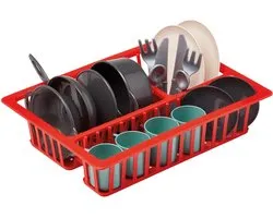 Ecoiffier 100% Chef Afwasrek met Pannen en Servies