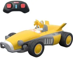 Carrera RC voertuig - RC Auto Mini - Team Sonic Racing - Tails - Schaal 1:43 - 7,5cm RC Model Kant en Klaar - Carrera