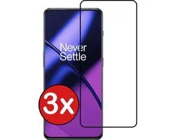 Screenprotector - 3 Stuks - Geschikt voor OnePlus 11 - Full Cover - Beschermglas - Gehard Glas - Tempered Glass - Screen Protector