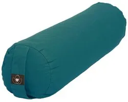 Lotus yoga bolster eco rond, donkergroen
