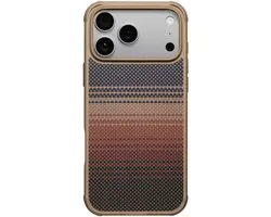 PITAKA Aramid ProGuard - Hoesje Geschikt voor Apple iPhone 17 Pro - Compatibel met MagSafe - Aramidevezel 600D - MIL-STD-810H - Back Cover Sunset