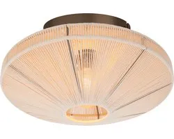 EGLO Orimini Plafondlamp - E27 - Ø 38 cm - Crème/Brons - Textiel