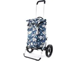 Andersen SHOPPER MANUFAKTUR Boodschappentrolley Royal Shopper Basil Magnolia 37L Blue Blauw Veelkleurig 107cm