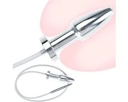 Plasbuis Injectie en Anus Injector - Urethrale - Dilator - Penis - Plas - Anaal - Urine en Sperma - Penisplug - Plug