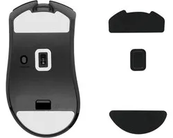 kwmobile muis voeten sticker geschikt voor Razer DeathAdder V3 HyperSpeed - Computermuis glijder - Stickers in zwart