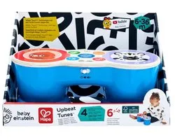 Hape Baby Einstein Upbeat Tunes Magic Touch Drum - Ma première batterie - Instrument de musique jouet pour enfants