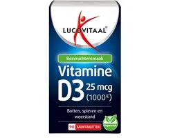 Lucovitaal Vitamine D3 25 mcg (1000IE) 90 kauwtabletten