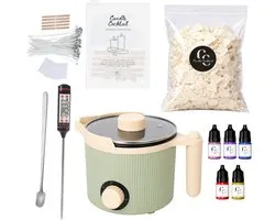 Kaarsen Maken XL Set – Complete DIY Hobbypakket – Zelf Kaarsen Gieten met Pillar Sojawas – Candle Cocktail®