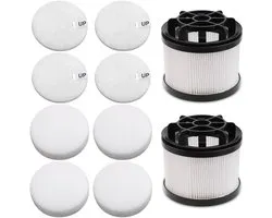 Dailygoods- Filtervervanging 6st - Post-motor/Pre-motor - Kunststof - 8,7x8cm/9cm - Snoerloze Stofzuigerfilters - Compatibel met Levoit LVAC-200
