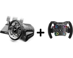 Thrustmaster T-GT II - Volant de course à 3 Pédales + Volant de course à roue ouverte - Module complémentaire - PS5, PS4, PC