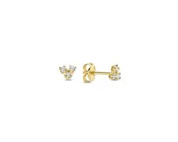 Jackie Gold - Triangle Topaz Studs JKE23.011 - Oorbellen