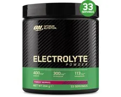 Poudre d'électrolytes Optimum Nutrition - Fruits des bois - Boisson sportive électrolytique - Poudre - Sans sucre - Boisson électrolytique - 246 grammes (33 portions)