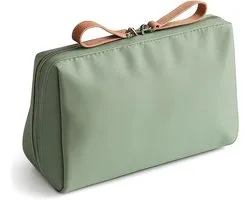 1 Pcs Small Makeup Bag Travel Makeup Bag Portable Mini Zipper Makeup Bag Clutch Makeup Small Women Waterproof (Green) - ShopVlot