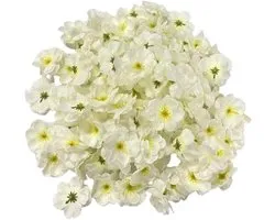 Décoration de fleurs de cerisier blanches - 100 pièces - décoration de mariage, chambre d'enfant, printemps - remplissage de vases, corsages, arche, couronne