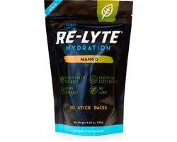Re-Lyte | Hydration Drink Mix | Mango 30 Stick Packs | 30 x 6,23g