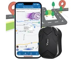 GPS Tracker 4G Zonder abonnement, 20000mAh Lange Batterij, Real-time Tracking, Bewegingsalarm, Geo Fence, met Sterke Magneet – Gratis APP – Voor Auto, Motor, Boot & Waardevolle Objecten