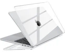 Transparante MacBook Air 13,6 inch hoes – hardshell case – krasbestendig – ultra dun – voor M2, M3, M4 en M5 – transparant