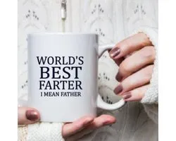 Beker - World's best farter - Vaderdag - Cadeau - Grappige mok