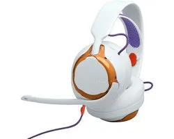 JBL Quantum 250 - Bedrade Gaming Headset - Over-ear Koptelefoon met Microfoon - 3.5 mm Jack - Voor PC, PlayStation, Xbox & Laptop - Licht Teal/Oranje