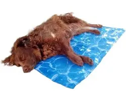 Cooling Blanket, Non Slip Dog Cooling Blankets, Multi Purpose Pet Furniture Accessory for Offices, Puppy, Backyard, Senior House, Living Room, Small and Medium Cats, Blue