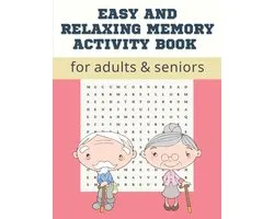 Easy and Relaxing memory activity book for adults & seniors: Extra large print word search puzzle book for grandma grandpa seniors and adults, Fun Gam