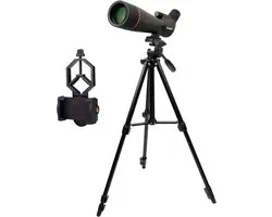 Spotting Scope SV13 Svbony- 20-60x80 -HD- PX7 Waterdicht & Nevelvrij - FMC & BK7 Porro-Prisma - Incl. Aluminium Statief - Voor Vogels kijken & Schietsport