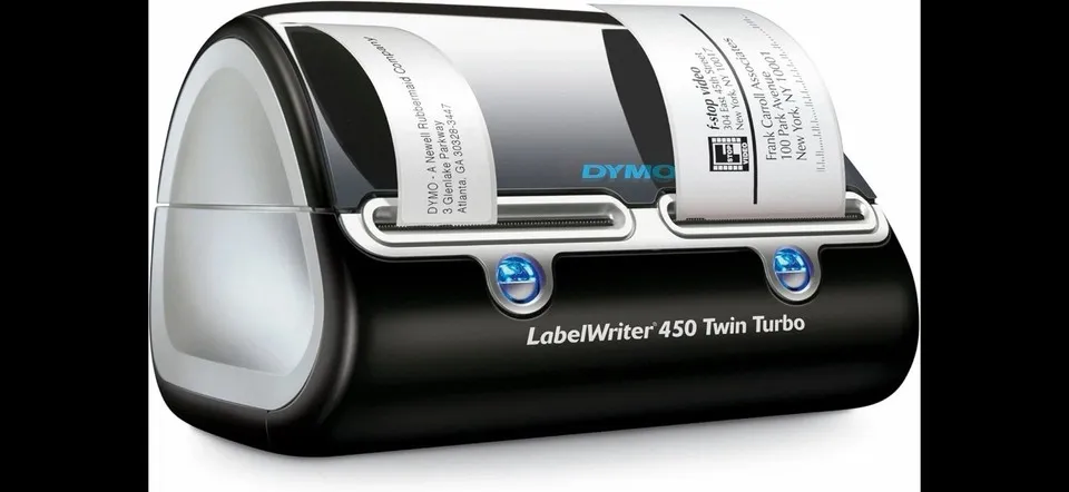 DYMO LabelWriter 450 Twin Turbo Direct Thermal Label Printer Barcode (EU Plug)