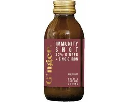 G'nger Immunity shot 250ml - Multi-gembershot, gemberthee, gembersap