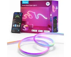 Govee slimme witte neon ledstrip 5m Matter RGBIC - flexibel