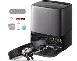 Roborock Saros 20 Neo-Robotstofzuiger Met Dweilfunctie-36000Pa-AdaptiLift Chassis 3.0-Kan drempels tot 8,8 cm-RetractSense Navigatiesysteem-7.95 cm Ultraslank Ontwerp-FlexiArm-technologie-100℃ Warmwatermopwas–Zelfreinigend Station&Anti-Klit Borstels