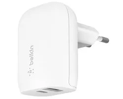 Belkin BOOST CHARGE -  2-poorts wandlader met PPS + USB-C - Wit