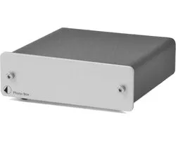 Pro-Ject Phono Box DC Voorversterker MM/MC - Hoogwaardige Signaalversterking - Helder en Nauwkeurig Geluid - Duurzaam & Betrouwbaar - Zilver