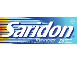 ​Saridon Tabletten | Pijnstiller met Paracetamol, Propyfenazon en Coffeïne | Verlicht Snel Hoofdpijn, Kiespijn en Menstruatiepijn