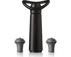 Pompe à vin Vacu Vin Wine Saver Concerto - noir - avec 2 bouchons