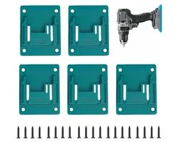 Supports d'outils - Lot de 5 - Compatibles avec perceuse Makita 18V - 20 Vis incluses - Fixation murale - Support Outils - Support mural pour outils électriques - Pour atelier/ Garage