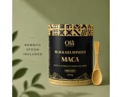 Black Gelatinized Maca Powder - Organic/Bio - 200g