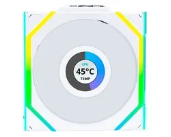 Lian Li UNI FAN SL Wireless White - Boîtier de ventilateur 120 mm - 400 - 2000 tr/min - 28,5 dBA - PWM 4 broches - Lian Li L-Connect - RGB - blanc