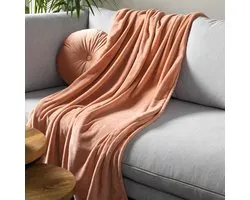 Dutch Decor  Plaid Harvey  150 x 200 cm rose