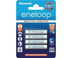 Panasonic Eneloop Micro AAA 750 mAh - 4 stuks