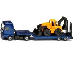 siku 1761, MAN vrachtwagen speelgoed met graafmachine, schaal 1:87, metaal/kunststof