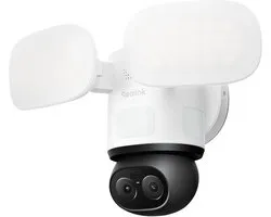 Reolink TrackFlex Floodlight WiFi, Caméra Floodlight Dual-Lens 4K, 3000 Lumen, PTZ 360° Zoom Hybride 6×, Auto-suivi, Fonction de Recherche Vidéo IA Locale Respectueuse de la Confidentialité et Stockage, Wi-Fi 6 Dual-Band