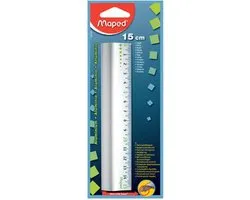 Aluminium 15 cm liniaal