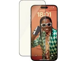 PanzerGlass Screenprotector geschikt voor Apple iPhone 15 Pro Max Glazen | PanzerGlass Ultra-Wide Fit Screenprotector Anti-Glare - Case Friendly + Installatie Frame