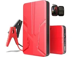 Car Jump Starter 30000mAh Power Bank Emergency Car Battery Booster Pack 12V Auto Jump Box with LED Light Portable Starting Device for Vehicles, Trucks, SUV (Red)