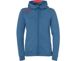 Kempa Player Hood Veste Femme Ice Grey-Fluo Red Taille M