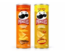 Pringles Mixpack – Cheddar Cheese & Honey Mustard – Chips – 2 x 158Gr