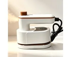 Mini fer à repasser vapeur portable pour voyage micro défroisseur à main 2 en 1 utilisation humide et sèche format compact idéal pour la maison et les déplacements Dimensions 12*10.5*6.3cm Couleur blanc